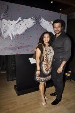 Rohit Roy at the Viewing of In an Artists Mind - IV presented by Reshma Jani and Shwetambari Soni of Gallerie Angel Art along with Sanjay Gupta on 6th March 2014